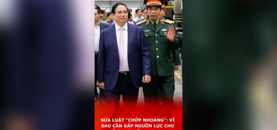 SỬA LUẬT “CHỚP NHOÁNG”: VÌ SAO CẦN GẤP NGUỒN LỰC CHO CÔNG NGHIỆP AN NINH?