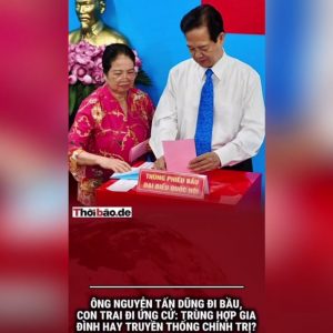 Ông Nguyễn Tấn Dũng đi bầu, con trai đi ứng cử: trùng hợp gia đình hay truyền thống chính trị?