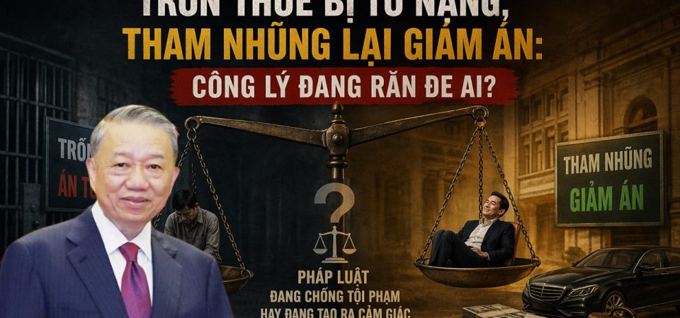 Trốn thuế bị tù nặng, tham nhũng lại giảm án: Công lý đang răn đe ai?