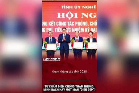 Tự Chấm Điểm Chống Tham Nhũng: Minh Bạch Hay Một Màn “Diễn Đẹp”?