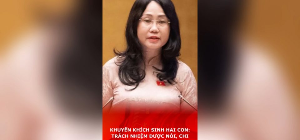 Khuyến khích sinh hai con: Trách nhiệm được nói, chi phí bị bỏ quên.