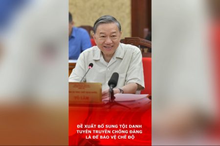 Đề xuất bổ sung tội danh “Tuyên truyền chống Đảng” là để bảo vệ chế độ.