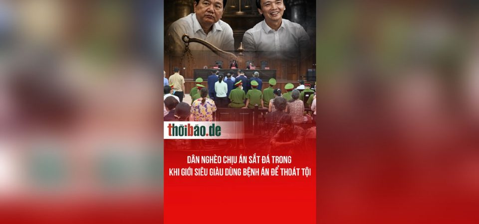 Dân nghèo chịu án sắt đá trong khi giới siêu giàu dùng bệnh án để thoát tội