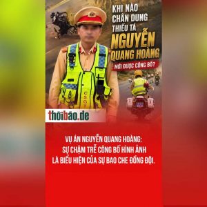 Vụ án Nguyễn Quang Hoàng: Sự chậm trễ công bố hình ảnh là biểu hiện của sự bao che đồng đội.