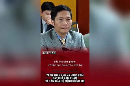 Trần Tuấn Anh và vùng cấm bất khả xâm phạm về tấm bùa hộ mệnh chính trị.