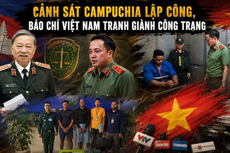 Cảnh sát Campuchia lập công, báo chí Việt Nam tranh giành công trạng