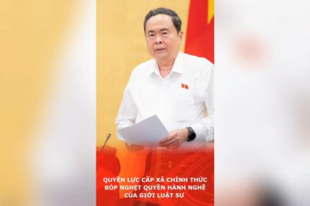 Quyền lực cấp xã chính thức bóp nghẹt quyền hành nghề của giới Luật sư