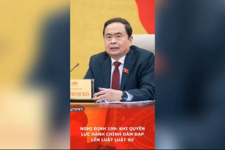 Nghị định 109: Khi quyền lực hành chính dẫm đạp lên luật Luật sư.