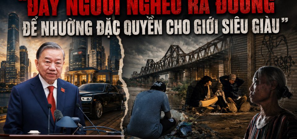 Đẩy người nghèo ra đường để nhường đặc quyền cho giới siêu giàu