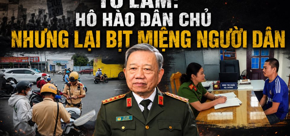 Tô Lâm: Hô hào dân chủ nhưng lại bịt miệng người dân