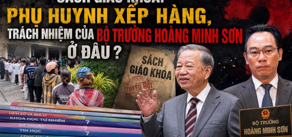 Sách giáo khoa: Phụ huynh xếp hàng, trách nhiệm của Bộ trưởng Hoàng Minh Sơn ở đâu
