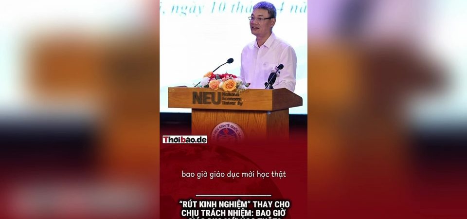 “Rút kinh nghiệm” thay cho chịu trách nhiệm: Bao giờ giáo dục mới học thật?