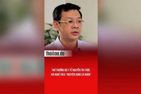 Thứ trưởng bộ y tế Nguyễn Tri Thức xin nghỉ theo “Nguyện vọng cá nhân”