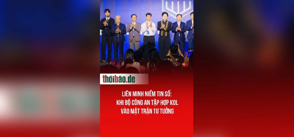 Liên minh niềm tin số: Khi bộ công an tập hợp KOL vào mặt trận tư tưởng