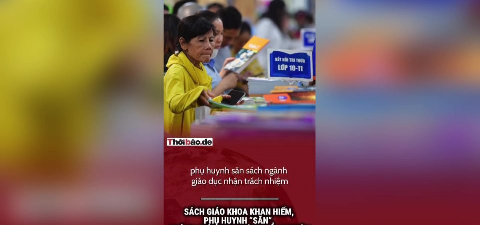 Sách giáo khoa khan hiếm, phụ huynh “săn” sách, ngành giáo dục nhận trách nhiệm