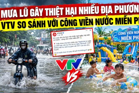 Mưa lũ gây thiệt hại nhiều địa phương, vtv so sánh với công viên nước miễn phí