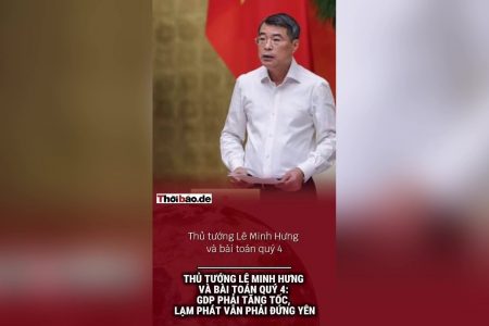 El primer ministro Lê Minh Hưng y el reto del cuarto trimestre: el PIB debe acelerar, mientras que la inflación debe mantenerse estable